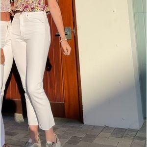 Agolde White Flare Jeans